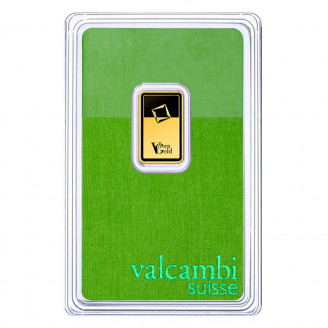 Zelta stienis Green Gold Valcambi 2,5 g