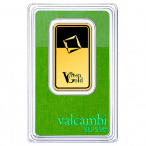 Zelta stienis Green Gold Valcambi 1 Oz