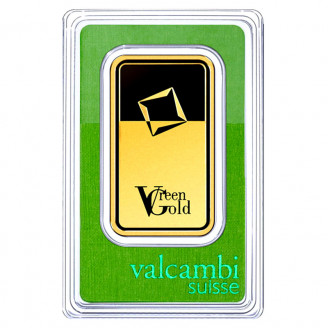 Gold bar Green Gold Valcambi 50 g