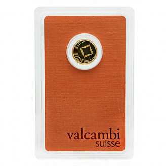 Gold bar Round bar Valcambi 2.5 g