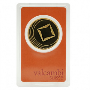 Gold bar Round bar Valcambi 50 g