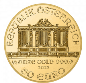 Gold coin 1/2 oz. Philharmonic Au. 2023