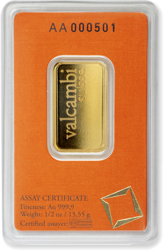 Gold bar 1/2 oz