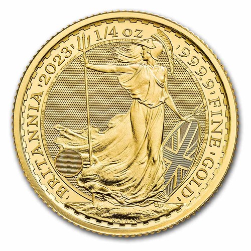 Gold coin 1/4 oz. Britannia Elizabeth Au. 2022