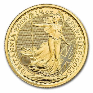 Gold coin 1/4 oz. Britannia Elizabeth Au. 2022