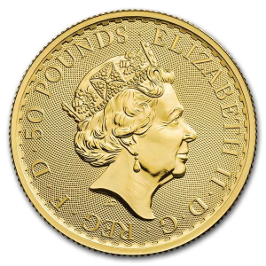 Gold coin 1/2 oz. Britannia Elizabeth Au. 2022