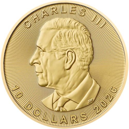 Золотая монета  1/4 oz. MAPLE LEAF AU. 2026