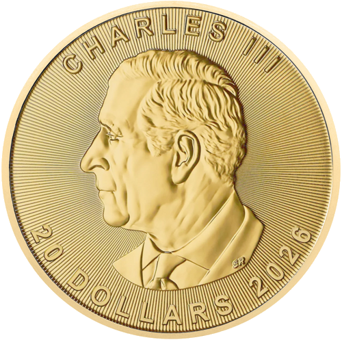 Золотая монета  1/2 oz. MAPLE LEAF AU. 2026