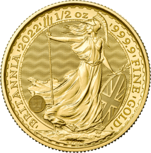 Gold coin 1/2 oz. Britannia Elizabeth Au. 2022